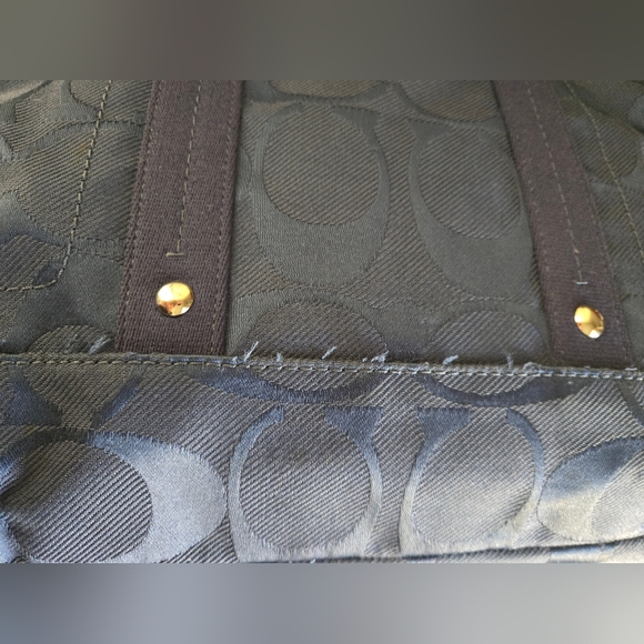 Coach Kyra Daisy Navy Blue Signature Tote - Picture 15 of 15